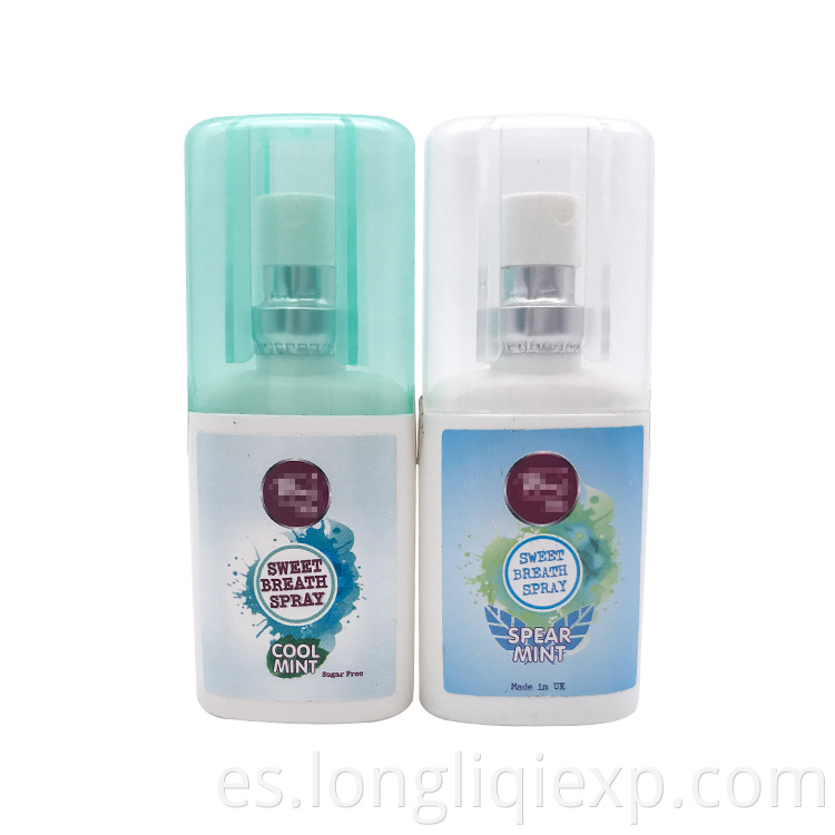 wholesale spray ambientador de boca de menta sin azúcar de 20 ml